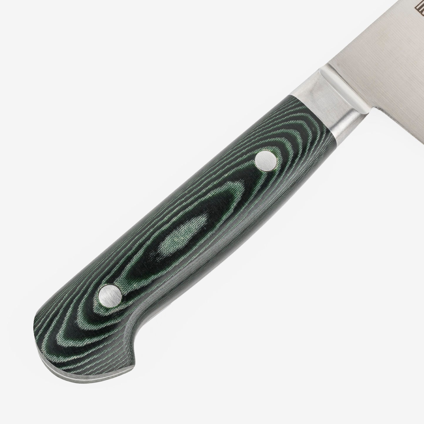 Suisin Premium Inox Forest Green Handle Gyuto 9.4" (240mm) Chef Knife