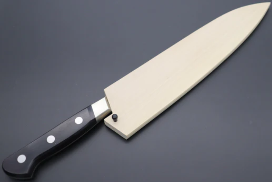 Magnolia Wood Knife Sheath / Saya Cover for Chef Knife (Gyuto) 8.2" (210 mm)
